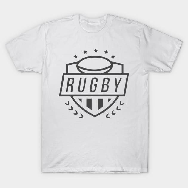 Rugby design T-Shirt by Brainable ART